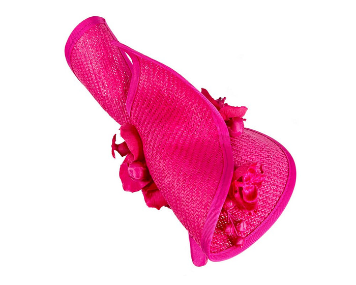 Fuchsia spring racing fascinator with orchid - Hats From OZ