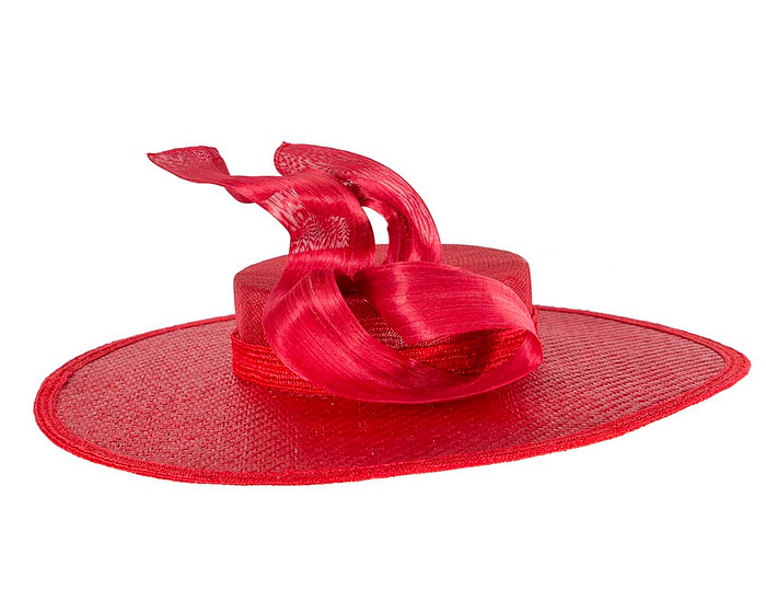 Exclusive red boater hat by Beleivera - Hats From OZ