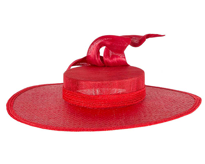 Exclusive red boater hat by Beleivera - Hats From OZ