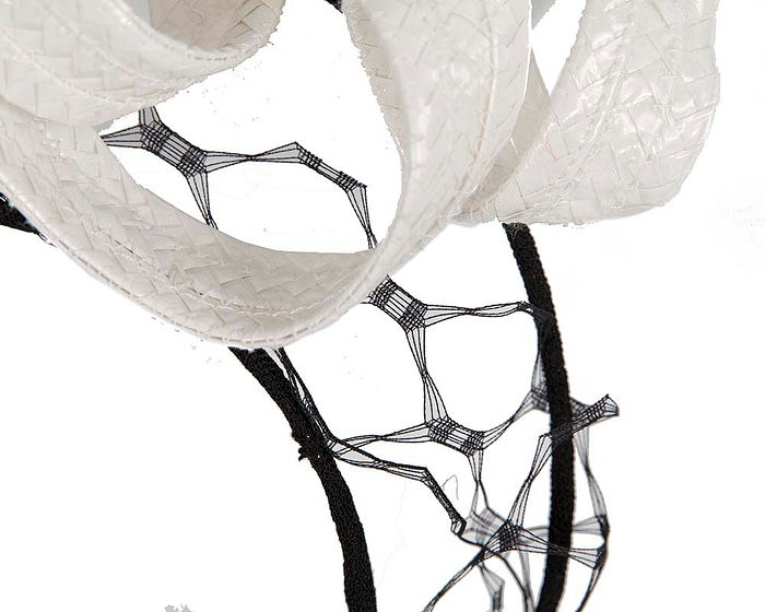 Black & White fascinator headband by BELEIVERA - Hats From OZ