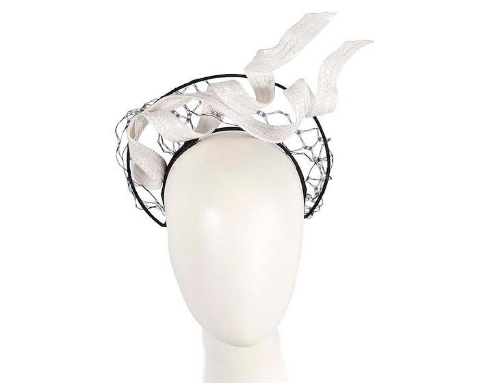 Black & White fascinator headband by BELEIVERA - Hats From OZ