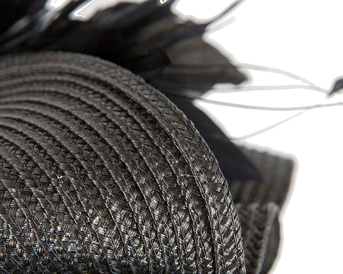 Bespoke black fascinator by BELEIVERA - Hats From OZ