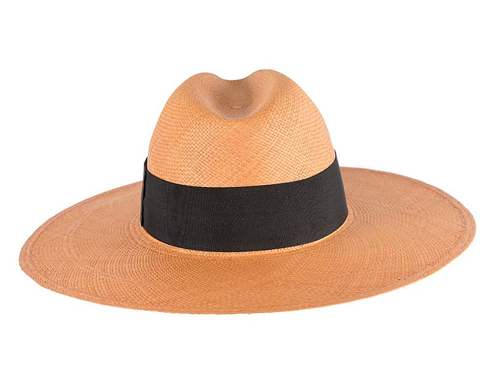 Wide brim Natural fedora panama hat - Hats From OZ