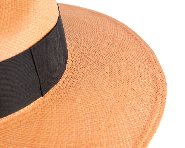 Wide brim Natural fedora panama hat - Hats From OZ