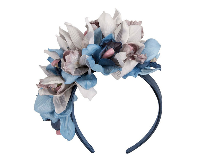 Hand made exclusive blue fascinator headband - Hats From OZ