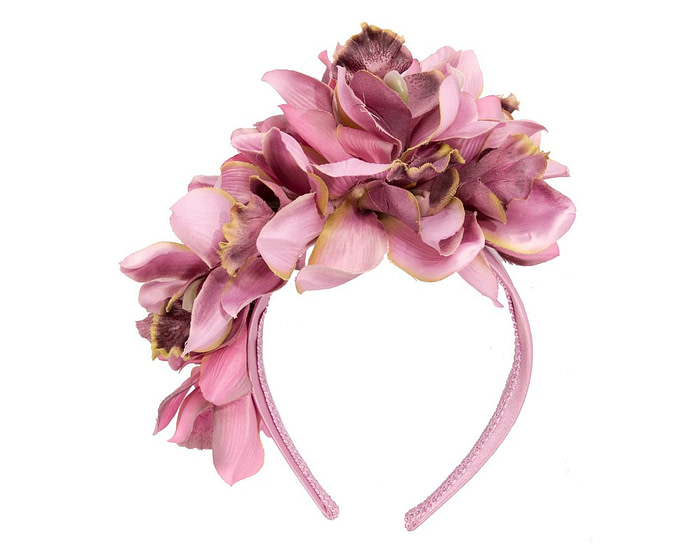 Hand made exclusive dusty pink fascinator headband - Hats From OZ