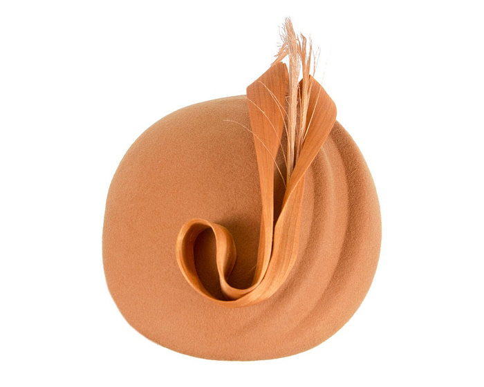 Rust winter felt beret by Fillies Collection - Hats From OZ