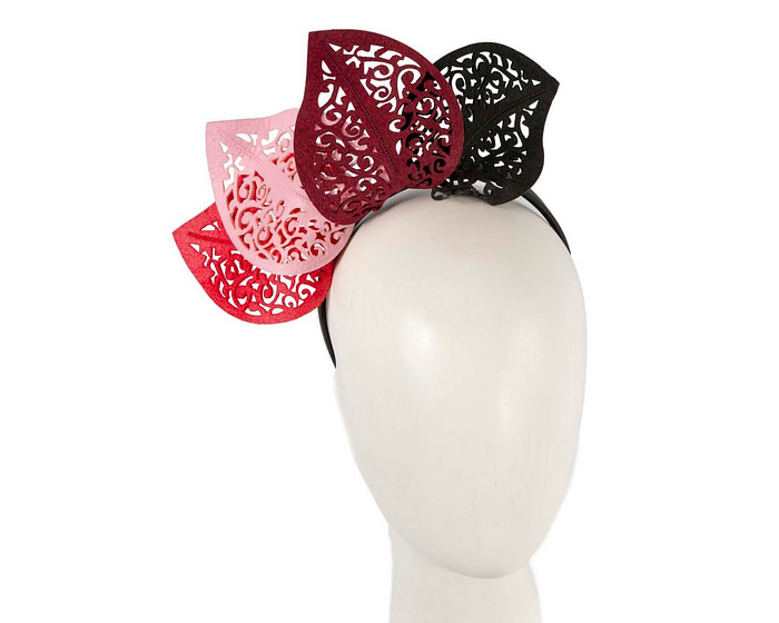 Modern multi-color racing fascinator by Max Alexander - Hats From OZ