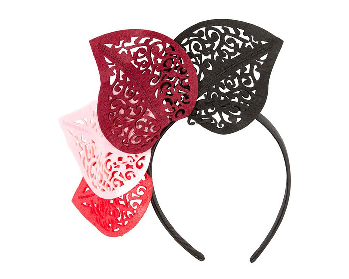 Modern multi-color racing fascinator by Max Alexander - Hats From OZ