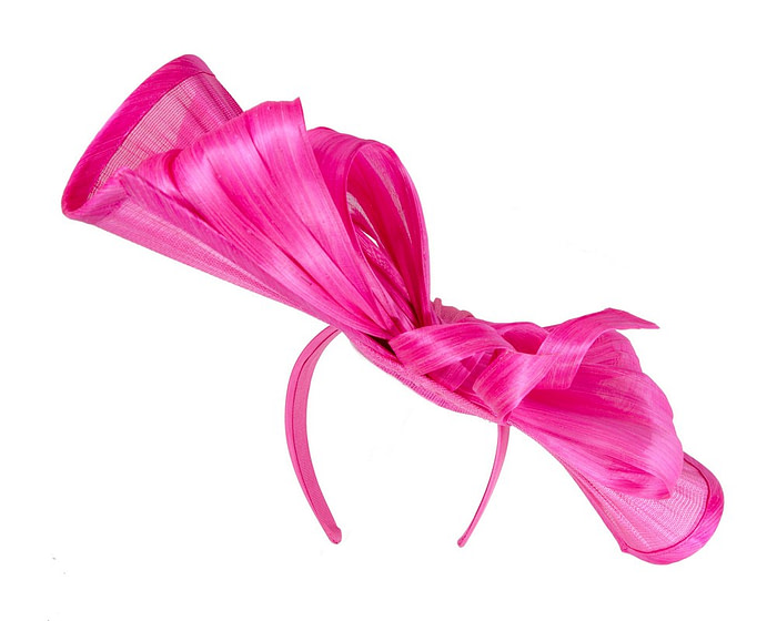 Large fuchsia jinsin racing fascinator by Fillies Collection - Hats From OZ