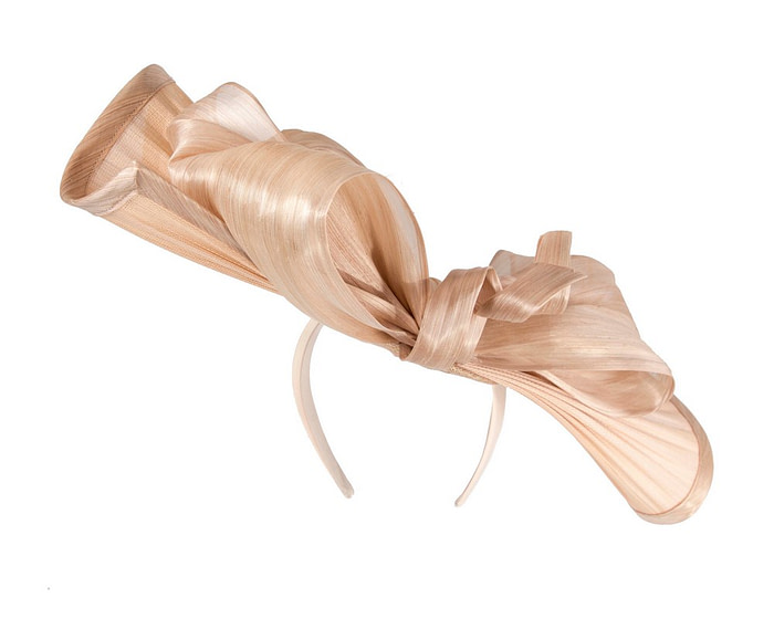 Large nude jinsin racing fascinator by Fillies Collection - Hats From OZ