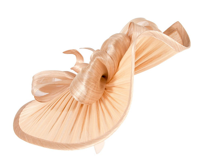 Large nude jinsin racing fascinator by Fillies Collection - Hats From OZ