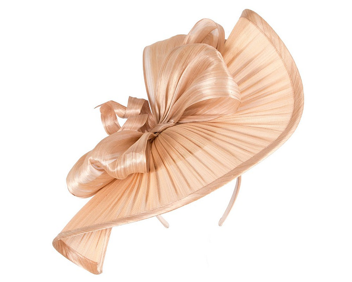 Large nude jinsin racing fascinator by Fillies Collection - Hats From OZ