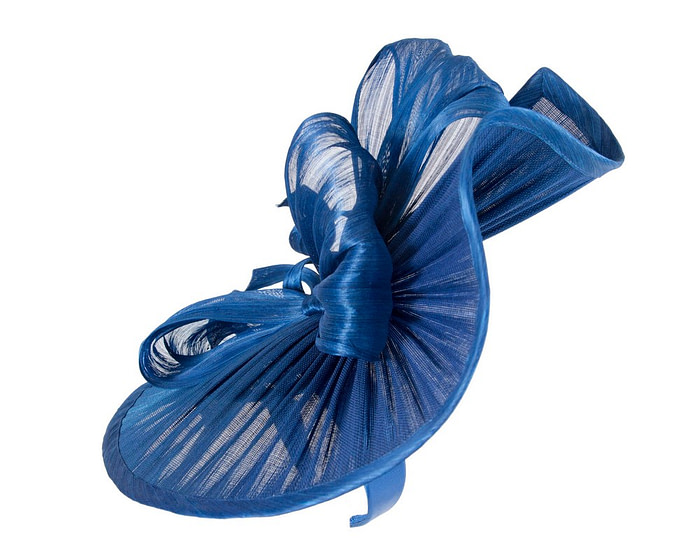 Large royal blue jinsin racing fascinator by Fillies Collection - Hats From OZ