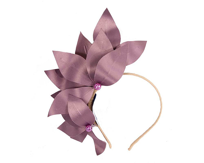 Bespoke mauve flower headband - Hats From OZ