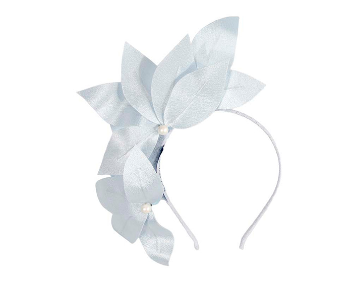 Bespoke light blue flower headband - Hats From OZ