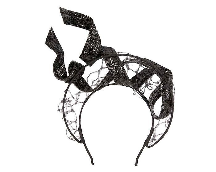 Black fascinator headband by BELEIVERA - Hats From OZ