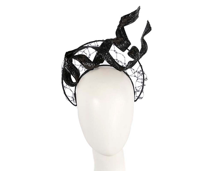 Black fascinator headband by BELEIVERA - Hats From OZ