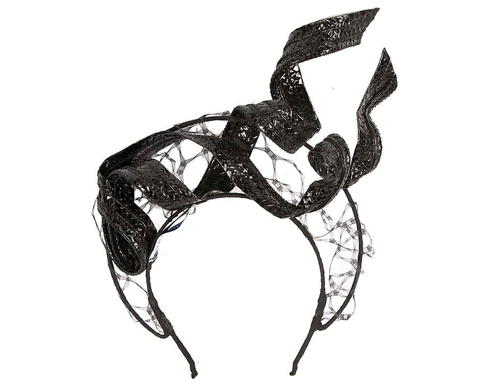 Black fascinator headband by BELEIVERA - Hats From OZ