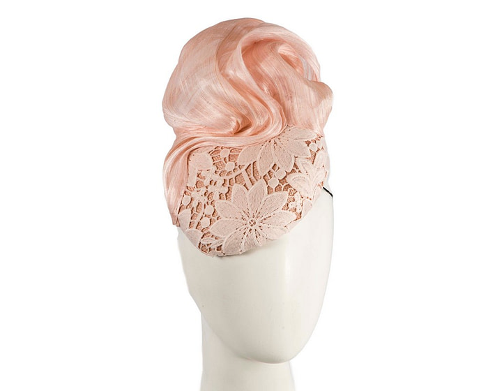 Exquisite pink lace fascinator by Cupids Millinery - Hats From OZ