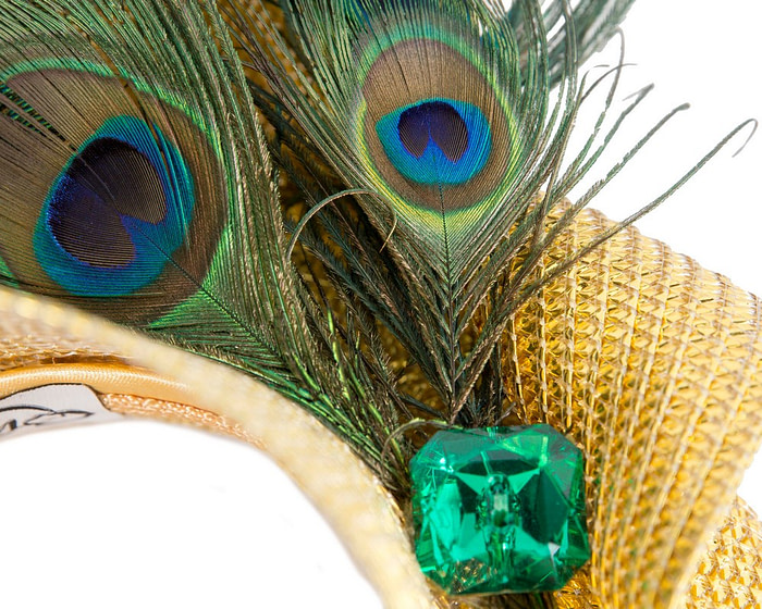 Limited Edition Gold Fascinator by Cupids Millinery - Hats From OZ