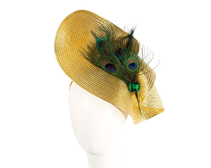 Limited Edition Gold Fascinator by Cupids Millinery - Hats From OZ