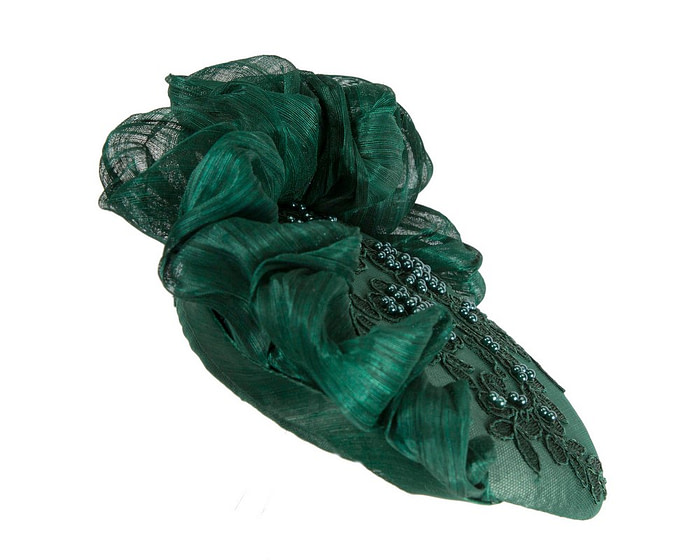 Limited Edition Green Fascinator by Cupids Millinery - Hats From OZ