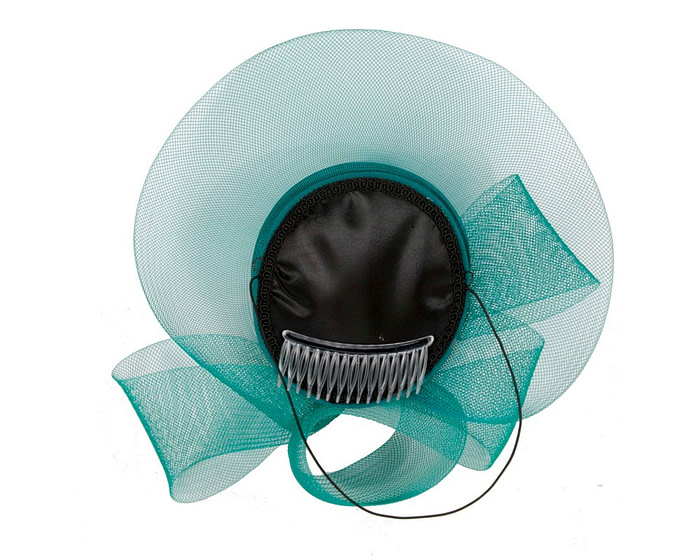 Teal Green Custom Made Fashion Cocktail Hat - Hats From OZ