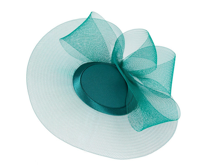 Teal Green Custom Made Fashion Cocktail Hat - Hats From OZ