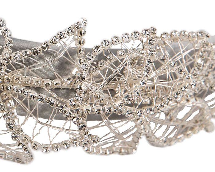 Fashion silver fascinator headband by Fillies Collection - Hats From OZ