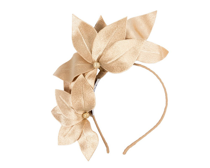 Bespoke gold flower headband - Hats From OZ