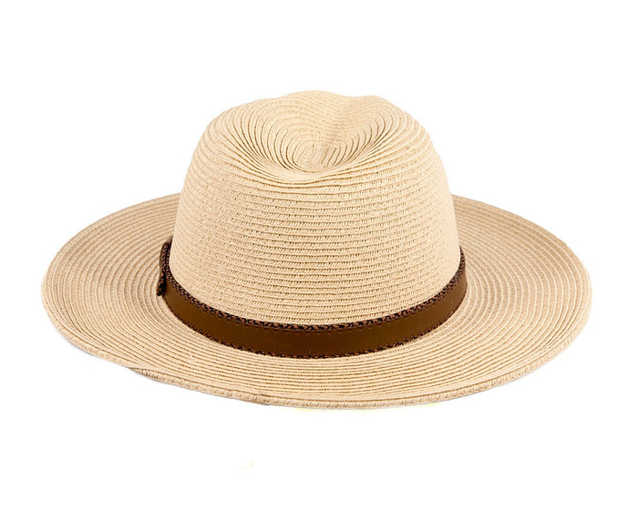 Tan braided safari fedora hat - Hats From OZ