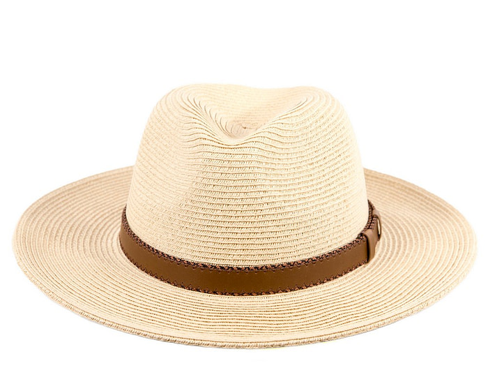 Tan braided safari fedora hat - Hats From OZ