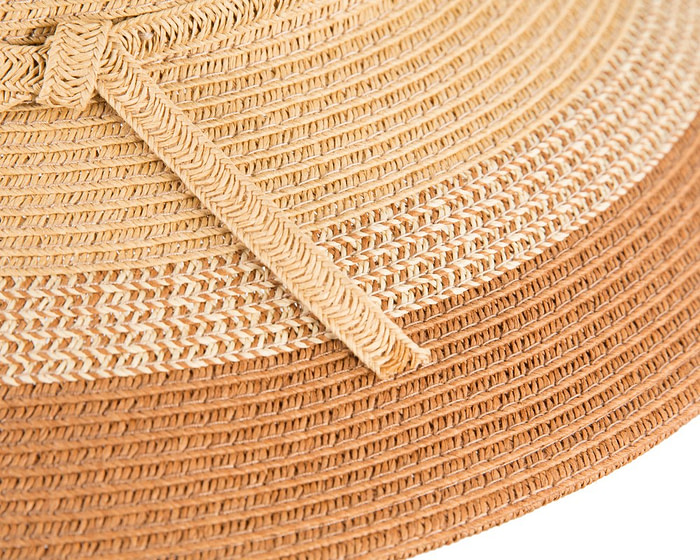 Multi-tone tan braided bucket hat - Hats From OZ