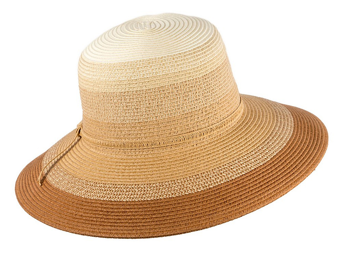 Multi-tone tan braided bucket hat - Hats From OZ