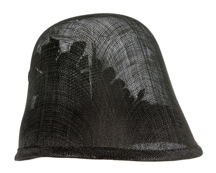 Exclusive black sinamay bucket hat by Cupids Millinery - Hats From OZ