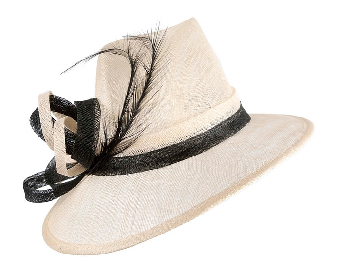 Wide brim sinamay hat by Cupids Millinery - Hats From OZ