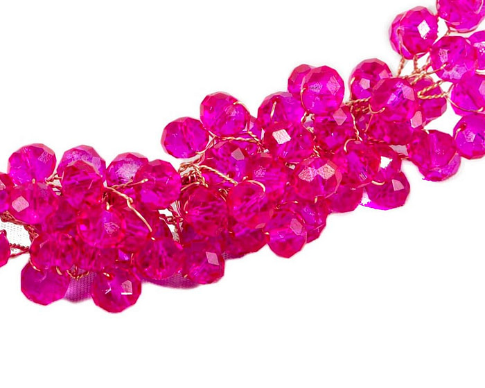 Shiny fuchsia headband by Max Alexander - Hats From OZ