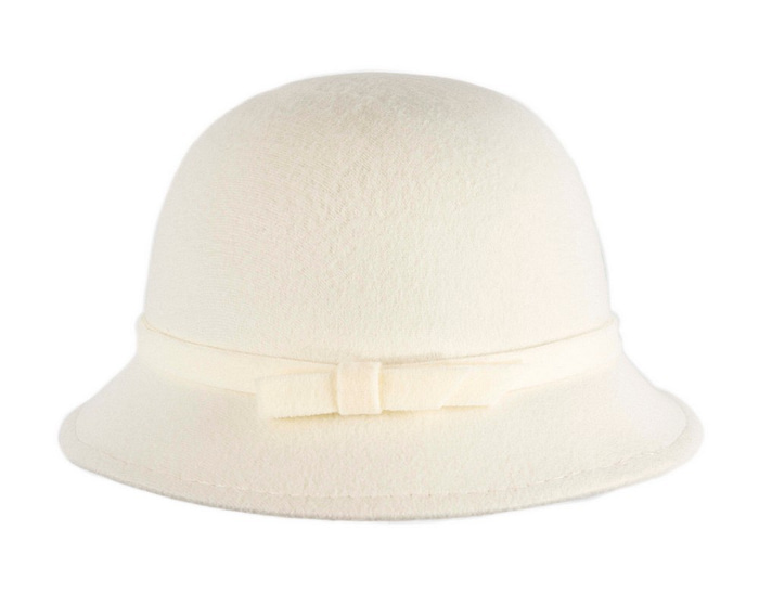 Cream ladies winter bucket hat - Hats From OZ