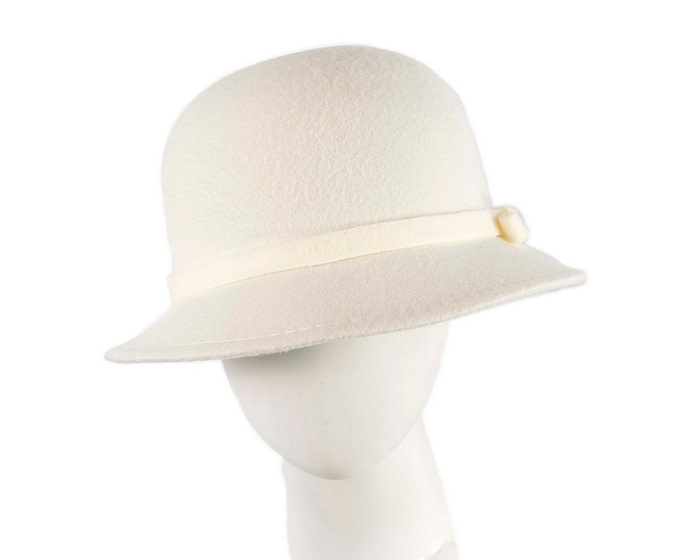 Cream ladies winter bucket hat - Hats From OZ