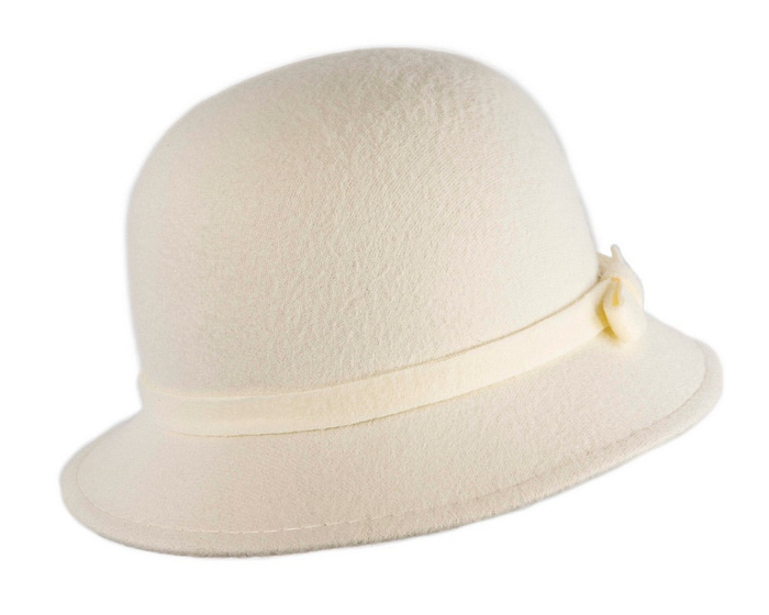 Cream ladies winter bucket hat - Hats From OZ