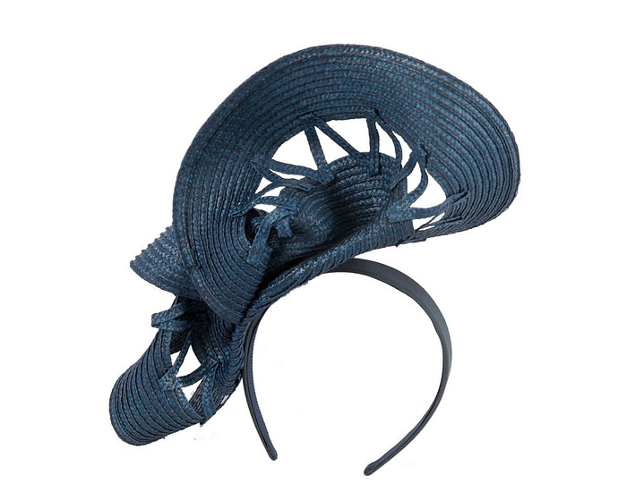 Limited Edition Navy Fascinator by Cupids Millinery - Hats From OZ