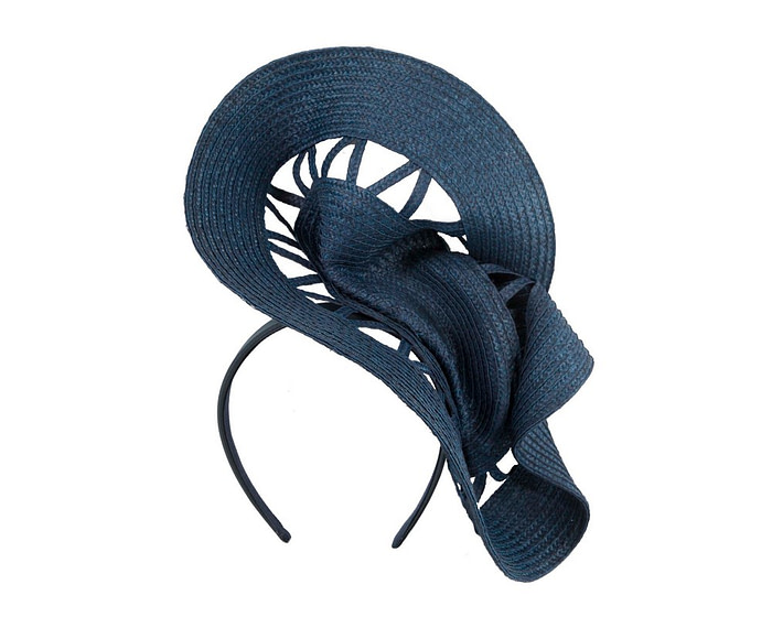 Limited Edition Navy Fascinator by Cupids Millinery - Hats From OZ