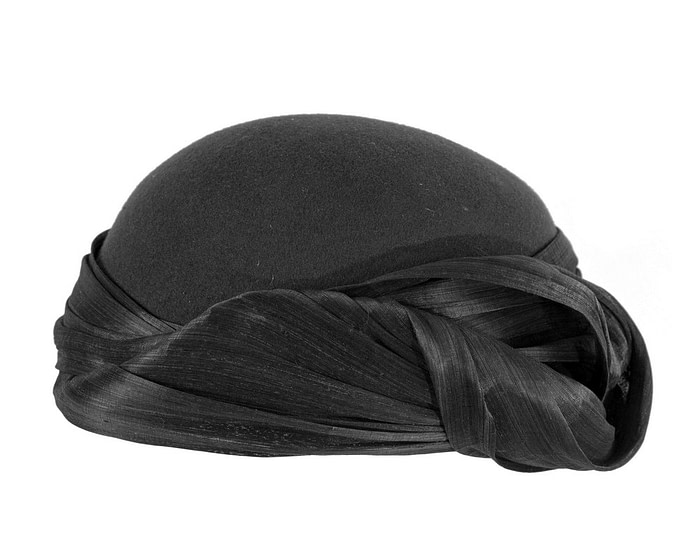 Elegant Black Felt Hat by Fillies Collection - Image 4