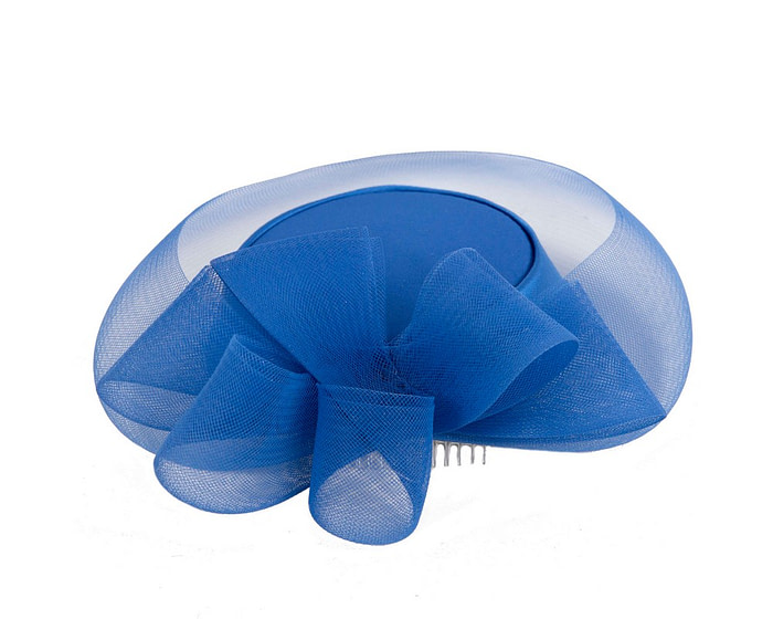 Royal Blue Pillbox Mother of the Bride custom made hat - Image 5