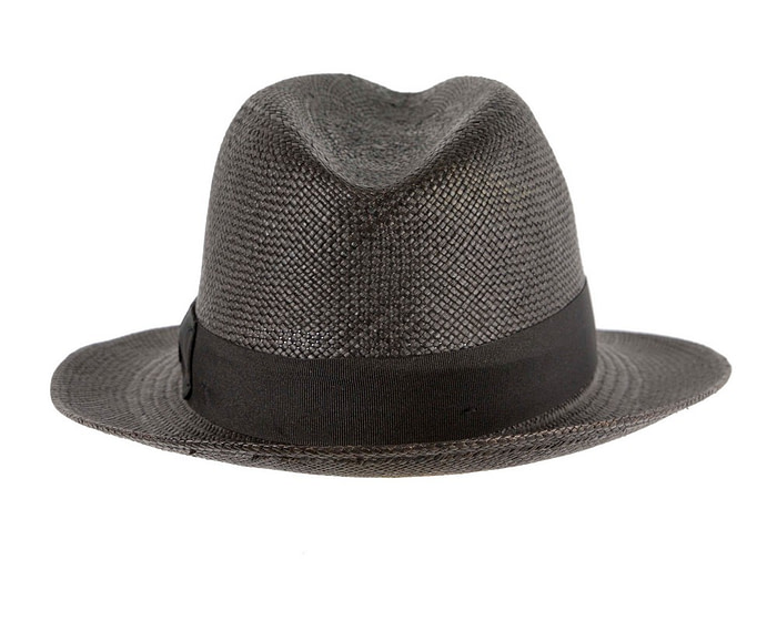 Black Ecuadorian Panama Small Snap Brim - Hats From OZ