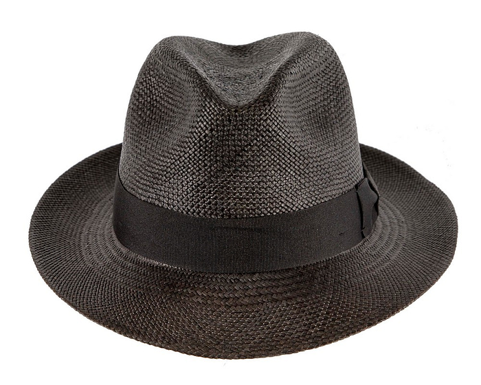 Black Ecuadorian Panama Small Snap Brim - Hats From OZ