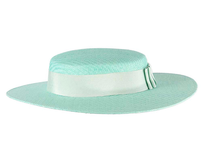 Aqua boater hat by Max Alexander - Hats From OZ