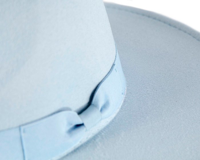 Light Blue wide brim fedora hat - Hats From OZ