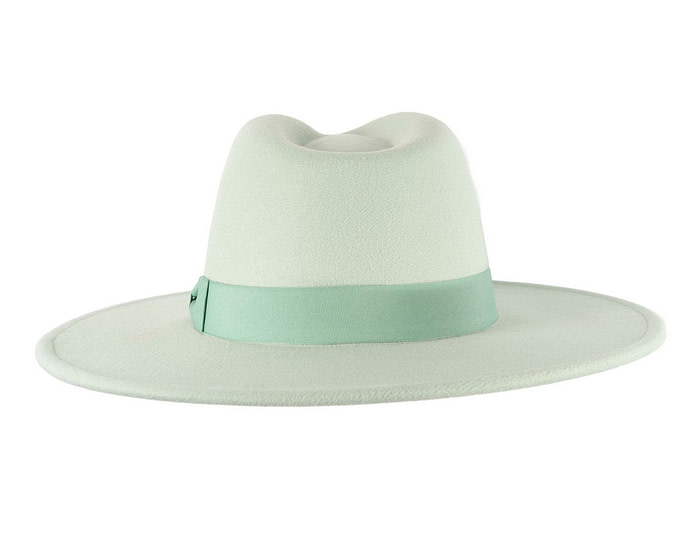 Sage Green wide brim fedora hat - Hats From OZ